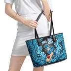 Adelaide Cricket NAIDOC Week 2026 Leather Tote Bag Aboriginal Indigenous - 50 Years of Deadly
