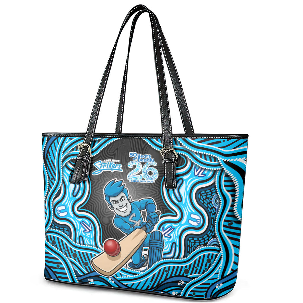 Adelaide Cricket NAIDOC Week 2026 Leather Tote Bag Aboriginal Indigenous - 50 Years of Deadly