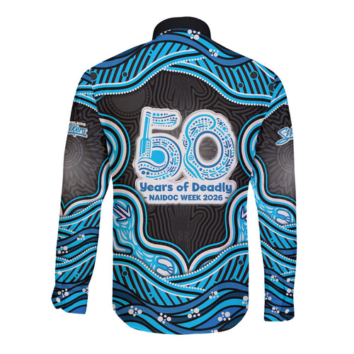 Adelaide Cricket NAIDOC Week 2026 Long Sleeve Button Shirt Aboriginal Indigenous - 50 Years of Deadly
