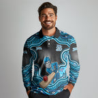Adelaide Cricket NAIDOC Week 2026 Long Sleeve Polo Shirt Aboriginal Indigenous - 50 Years of Deadly