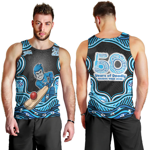Adelaide Cricket NAIDOC Week 2026 Men Tank Top Aboriginal Indigenous - 50 Years of Deadly