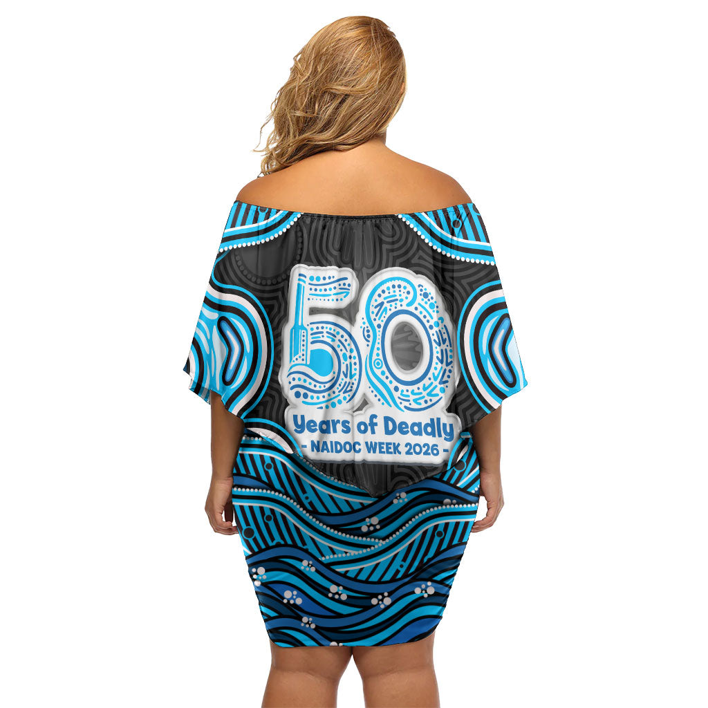 Adelaide Cricket NAIDOC Week 2026 Off Shoulder Short Dress Aboriginal Indigenous - 50 Years of Deadly