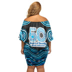 Adelaide Cricket NAIDOC Week 2026 Off Shoulder Short Dress Aboriginal Indigenous - 50 Years of Deadly