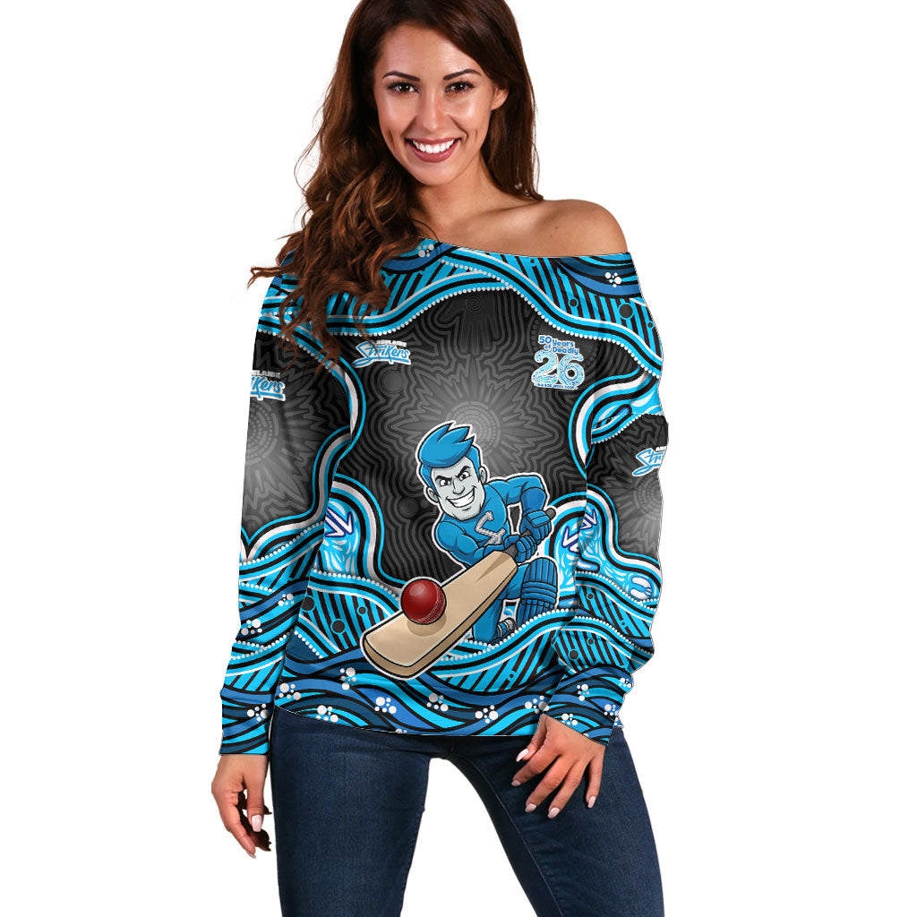 Adelaide Cricket NAIDOC Week 2026 Off Shoulder Sweater Aboriginal Indigenous - 50 Years of Deadly