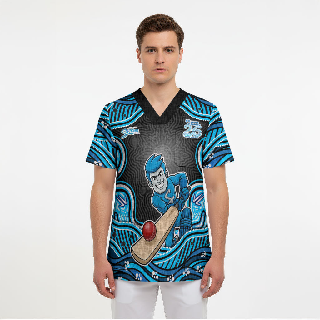 Adelaide Cricket NAIDOC Week 2026 Scrub Top Aboriginal Indigenous - 50 Years of Deadly