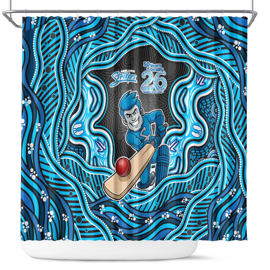 Adelaide Cricket NAIDOC Week 2026 Shower Curtain Aboriginal Indigenous - 50 Years of Deadly