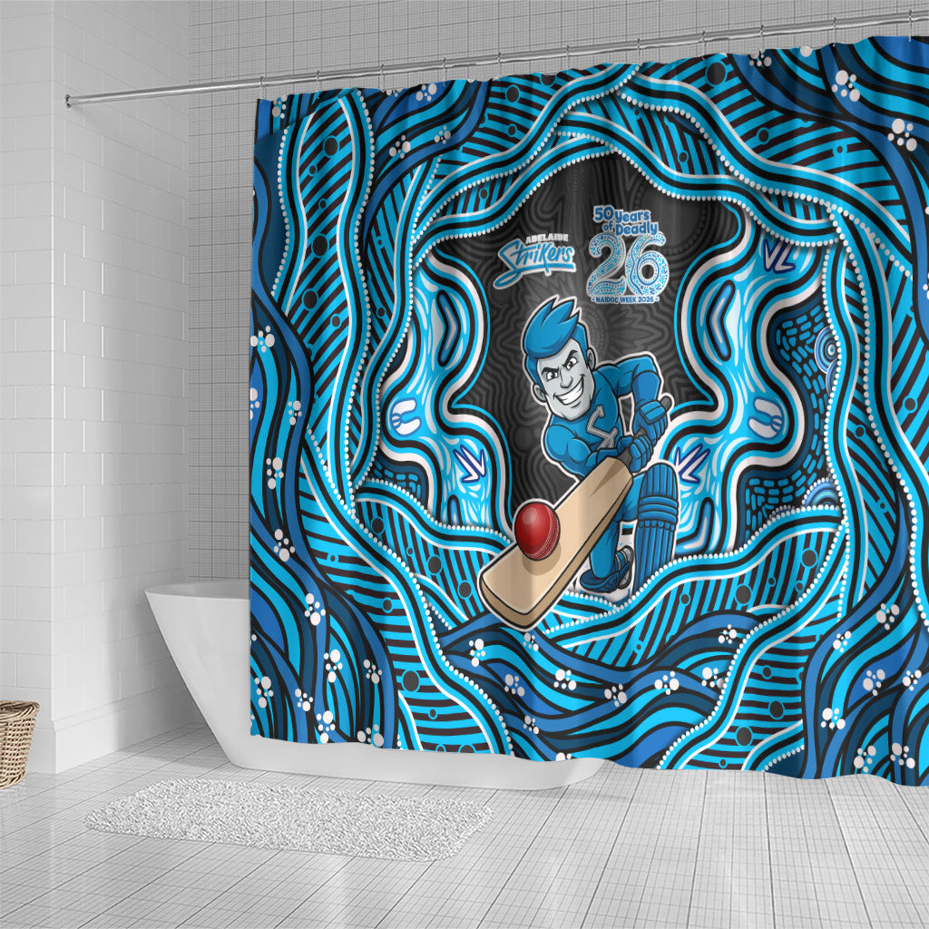 Adelaide Cricket NAIDOC Week 2026 Shower Curtain Aboriginal Indigenous - 50 Years of Deadly