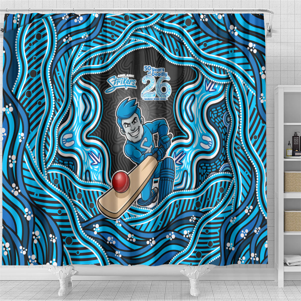 Adelaide Cricket NAIDOC Week 2026 Shower Curtain Aboriginal Indigenous - 50 Years of Deadly