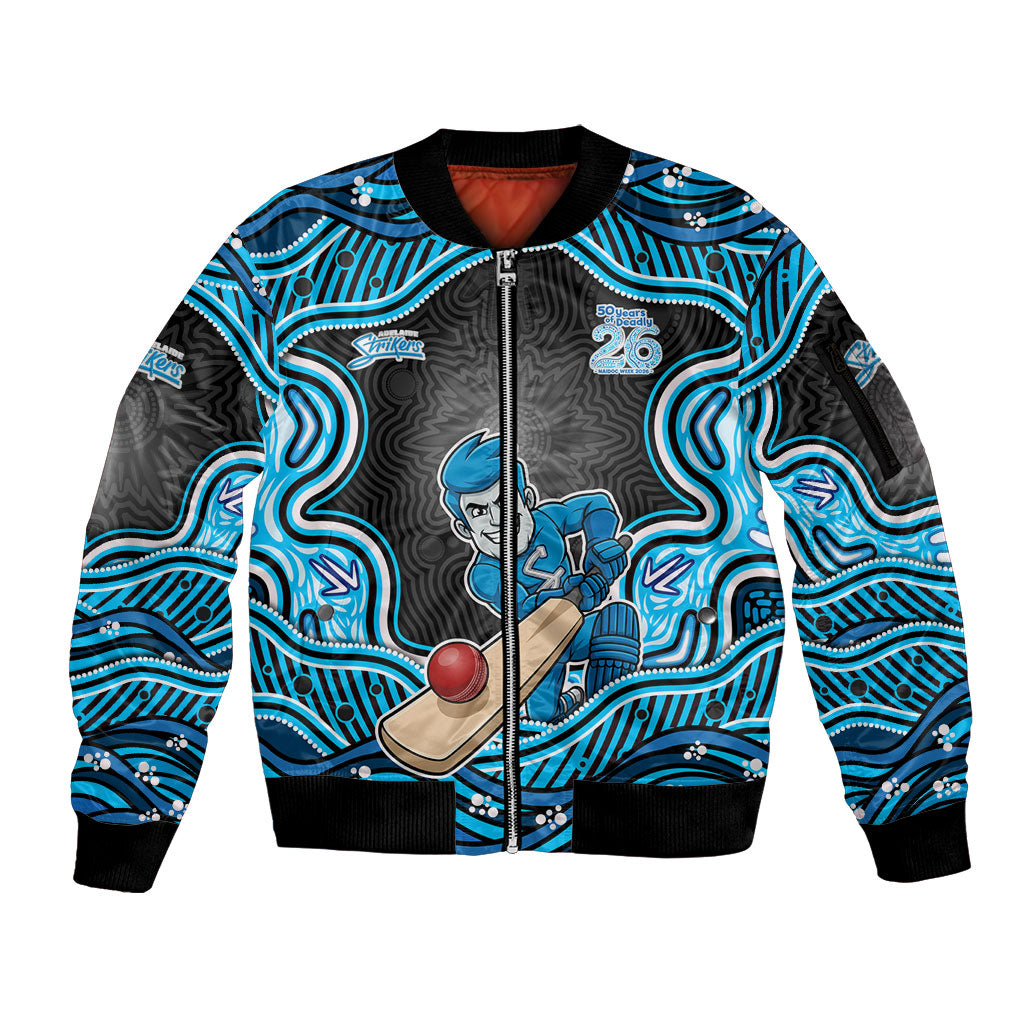 Adelaide Cricket NAIDOC Week 2026 Sleeve Zip Bomber Jacket Aboriginal Indigenous - 50 Years of Deadly