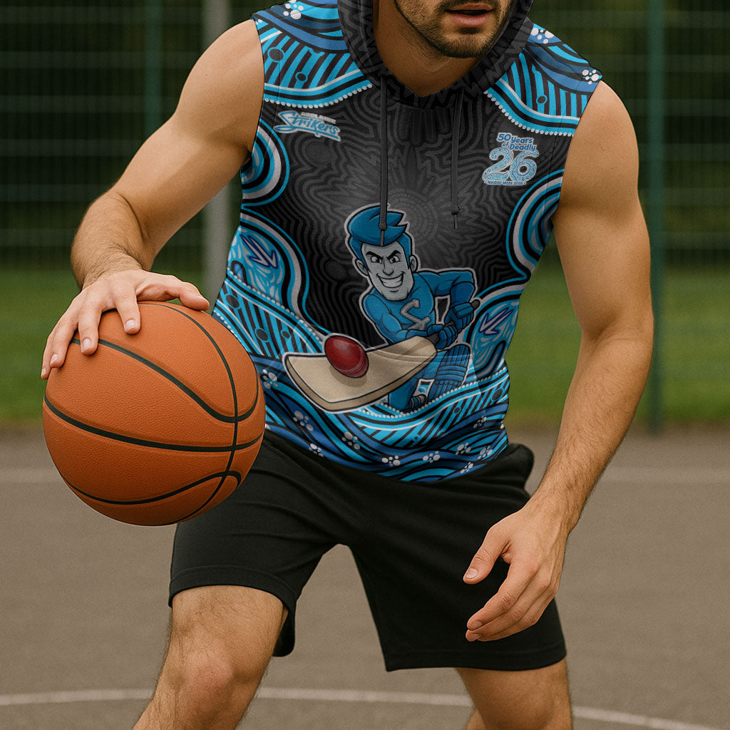 Adelaide Cricket NAIDOC Week 2026 Sleeveless Hoodie Aboriginal Indigenous - 50 Years of Deadly