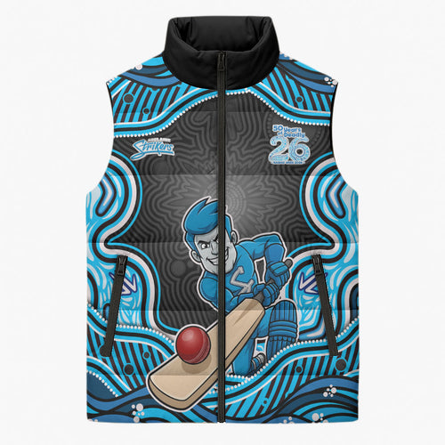 Adelaide Cricket NAIDOC Week 2026 Sleeveless Puffer Jacket Aboriginal Indigenous - 50 Years of Deadly