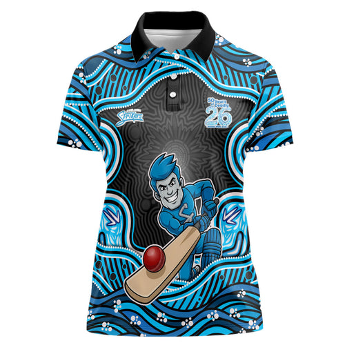 Adelaide Cricket NAIDOC Week 2026 Women Polo Shirt Aboriginal Indigenous - 50 Years of Deadly