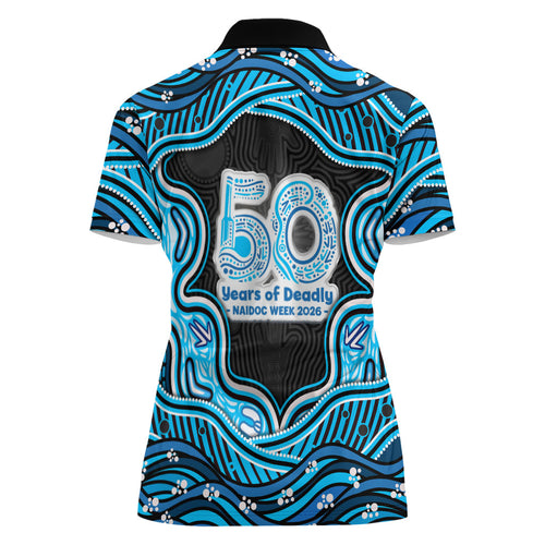 Adelaide Cricket NAIDOC Week 2026 Women Polo Shirt Aboriginal Indigenous - 50 Years of Deadly