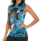 Adelaide Cricket NAIDOC Week 2026 Women Sleeveless Polo Shirt Aboriginal Indigenous - 50 Years of Deadly