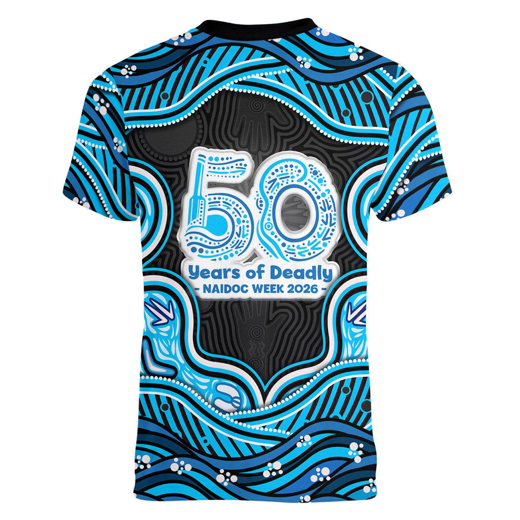 Adelaide Cricket NAIDOC Week 2026 Women V-Neck T-Shirt Aboriginal Indigenous - 50 Years of Deadly