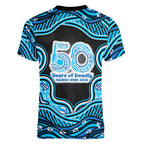 Adelaide Cricket NAIDOC Week 2026 Women V-Neck T-Shirt Aboriginal Indigenous - 50 Years of Deadly