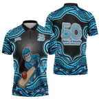 Adelaide Cricket NAIDOC Week 2026 Zipper Polo Shirt Aboriginal Indigenous - 50 Years of Deadly