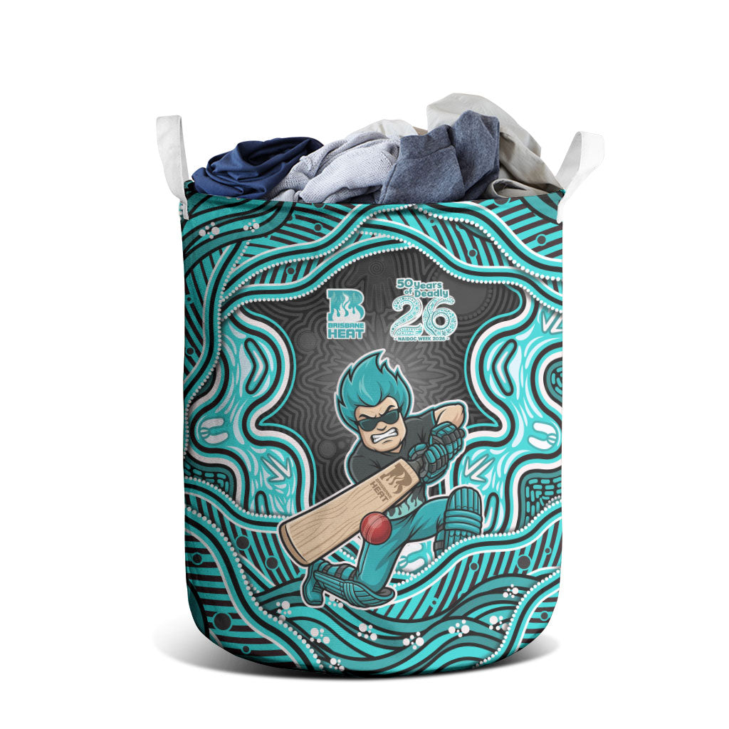 Brisbane Heat NAIDOC Week 2026 Laundry Basket Aboriginal Indigenous - 50 Years of Deadly