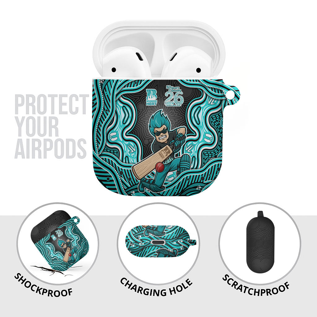Brisbane Heat NAIDOC Week 2026 AirPods Case Aboriginal Indigenous - 50 Years of Deadly