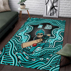 Brisbane Heat NAIDOC Week 2026 Area Rug Aboriginal Indigenous - 50 Years of Deadly