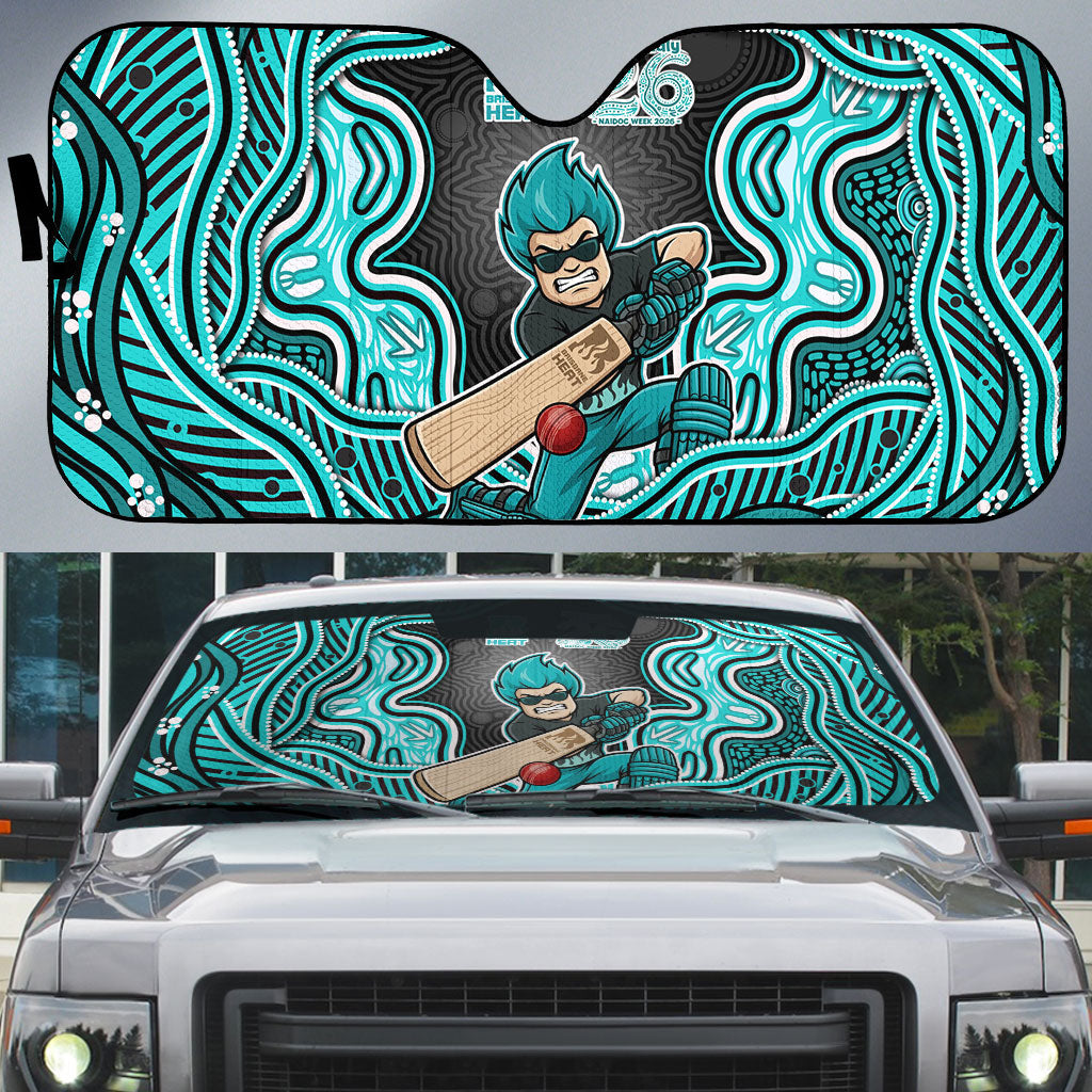 Brisbane Heat NAIDOC Week 2026 Auto Sun Shade Aboriginal Indigenous - 50 Years of Deadly