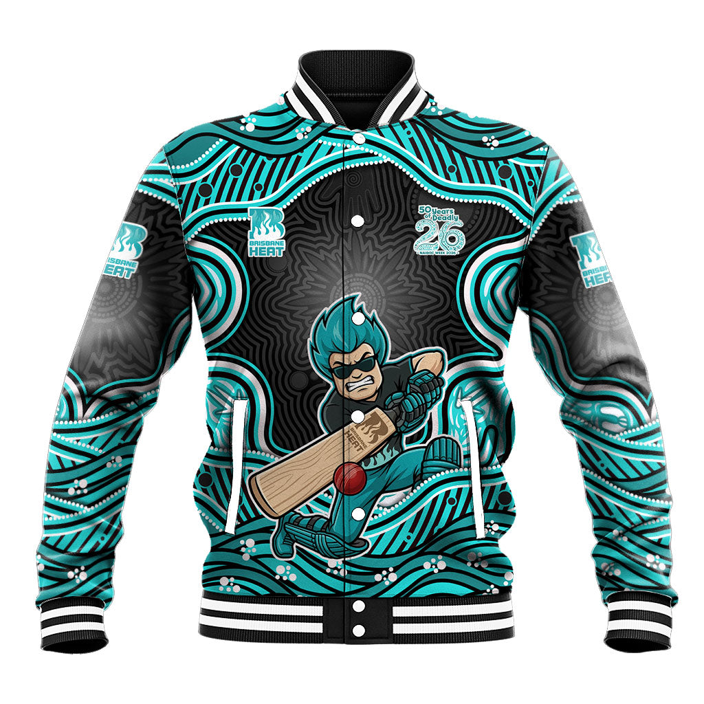 Brisbane Heat NAIDOC Week 2026 Baseball Jacket Aboriginal Indigenous - 50 Years of Deadly