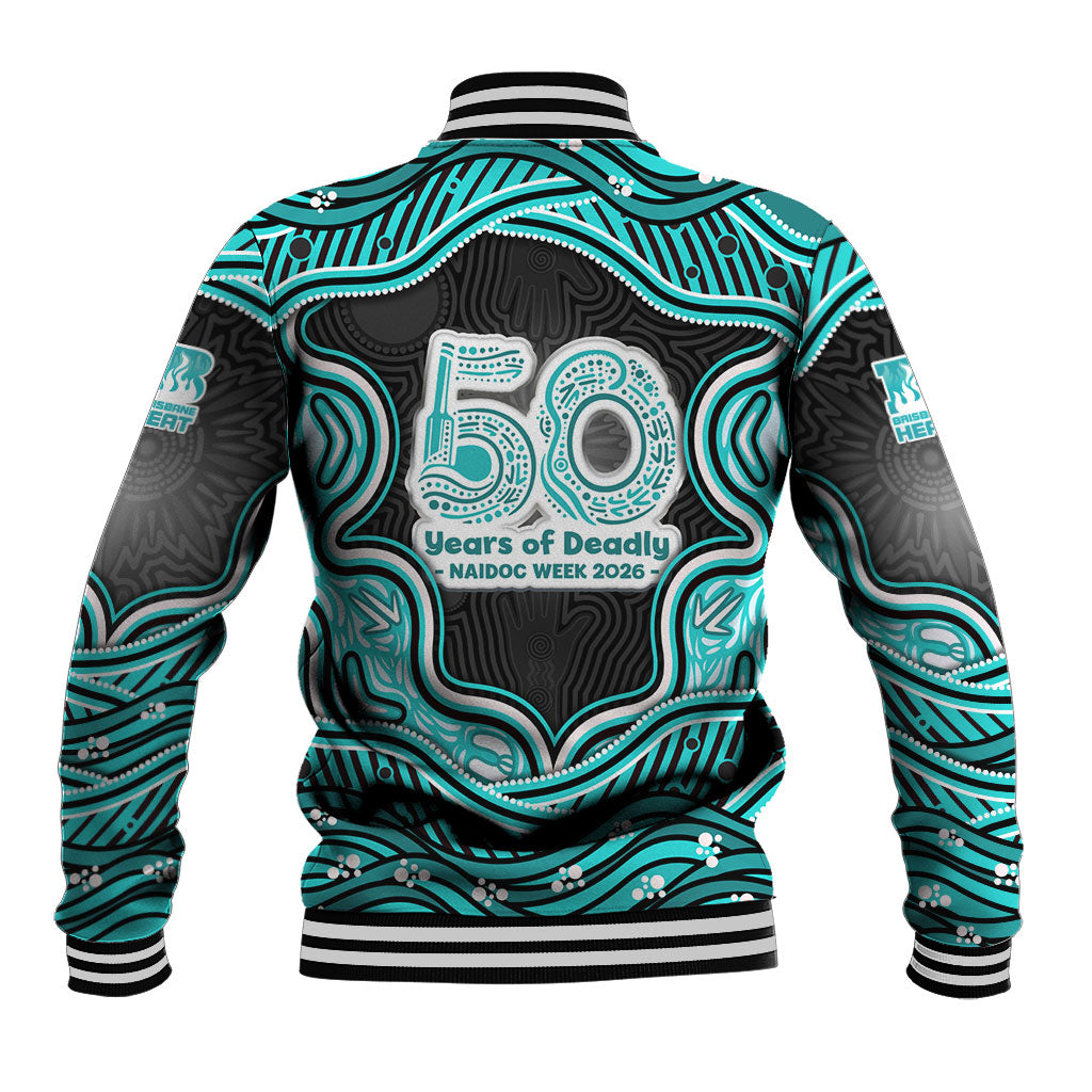 Brisbane Heat NAIDOC Week 2026 Baseball Jacket Aboriginal Indigenous - 50 Years of Deadly