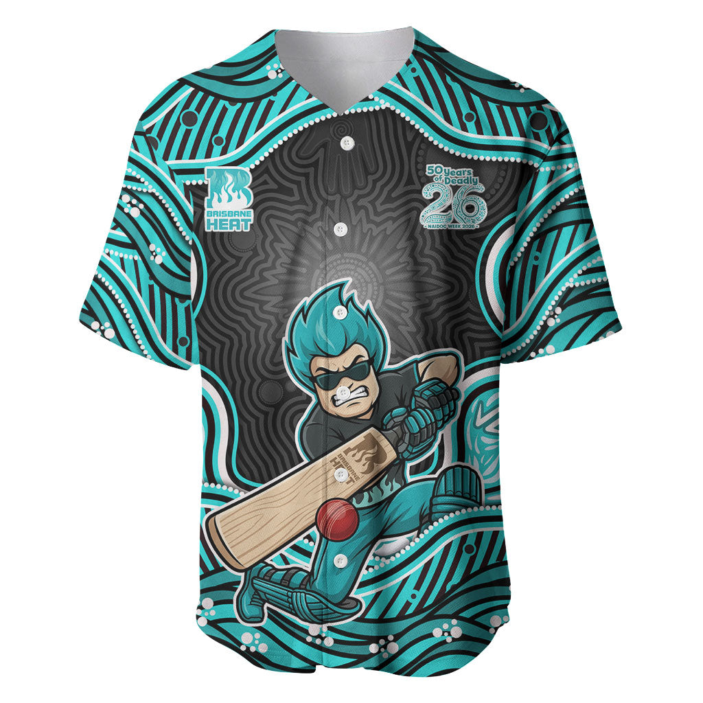 Brisbane Heat NAIDOC Week 2026 Baseball Jersey Aboriginal Indigenous - 50 Years of Deadly