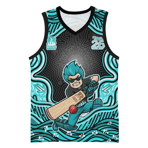 Brisbane Heat NAIDOC Week 2026 Basketball Jersey Aboriginal Indigenous - 50 Years of Deadly
