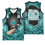 Brisbane Heat NAIDOC Week 2026 Basketball Jersey Aboriginal Indigenous - 50 Years of Deadly