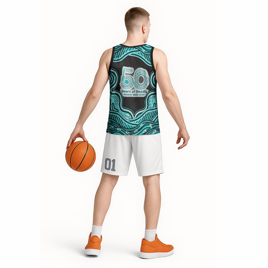 Brisbane Heat NAIDOC Week 2026 Basketball Jersey Aboriginal Indigenous - 50 Years of Deadly