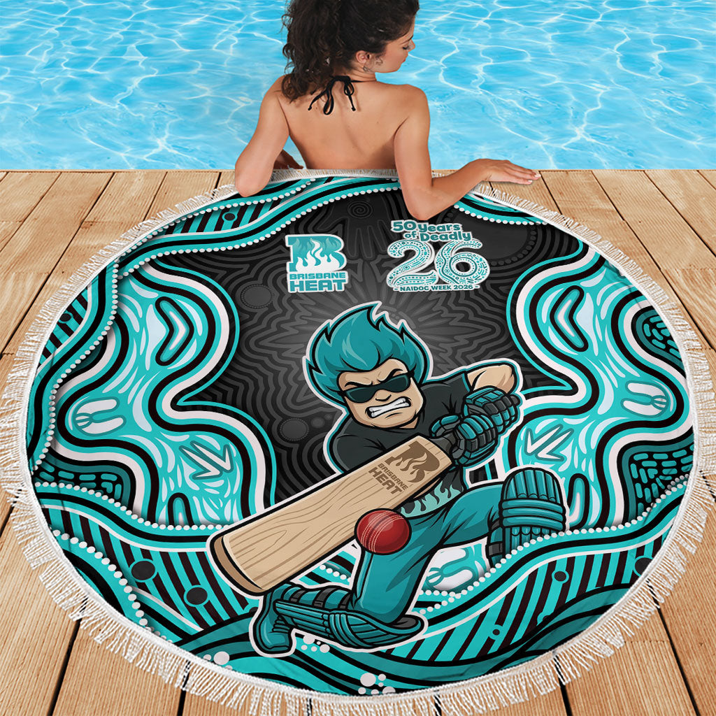 Brisbane Heat NAIDOC Week 2026 Beach Blanket Aboriginal Indigenous - 50 Years of Deadly