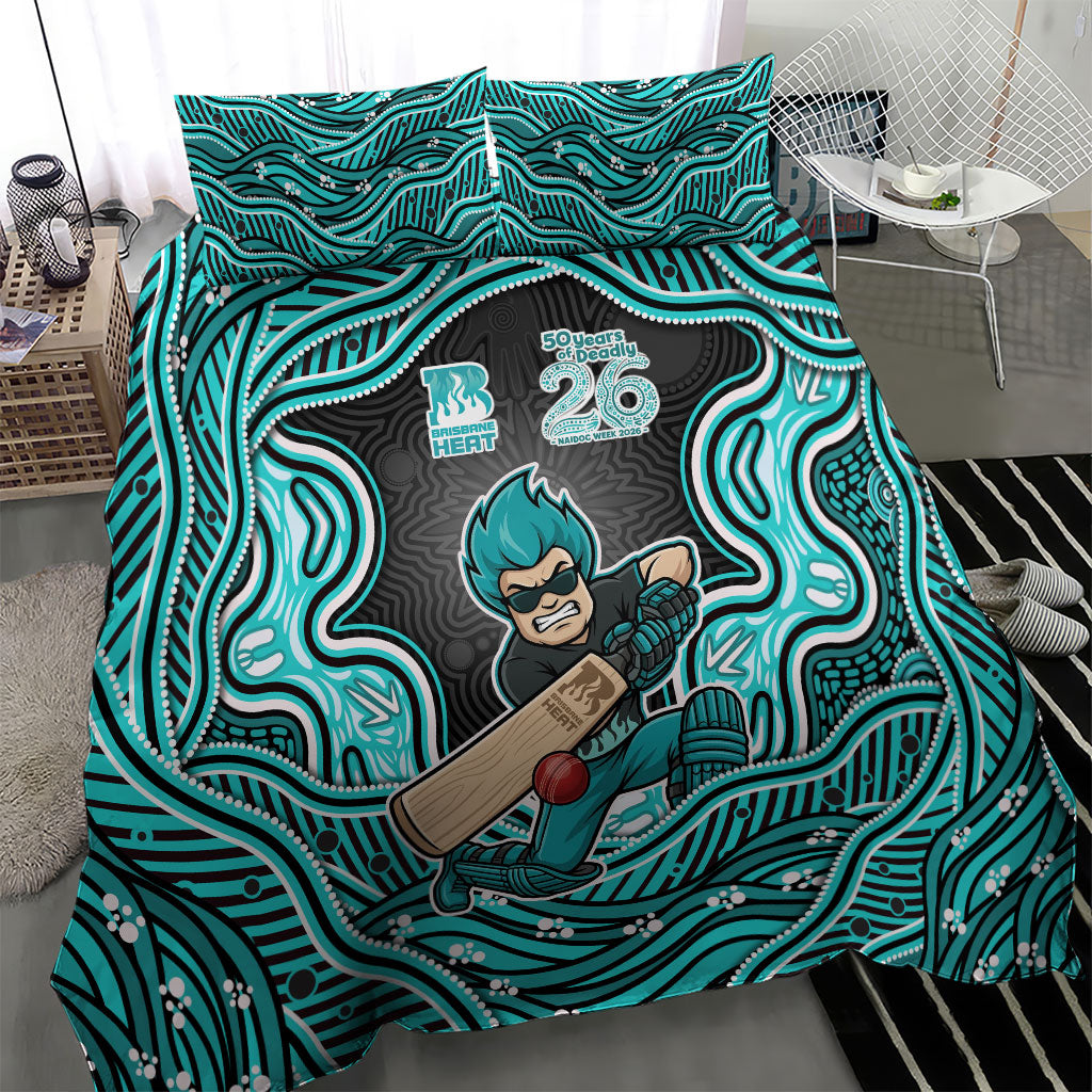 Brisbane Heat NAIDOC Week 2026 Bedding Set Aboriginal Indigenous - 50 Years of Deadly