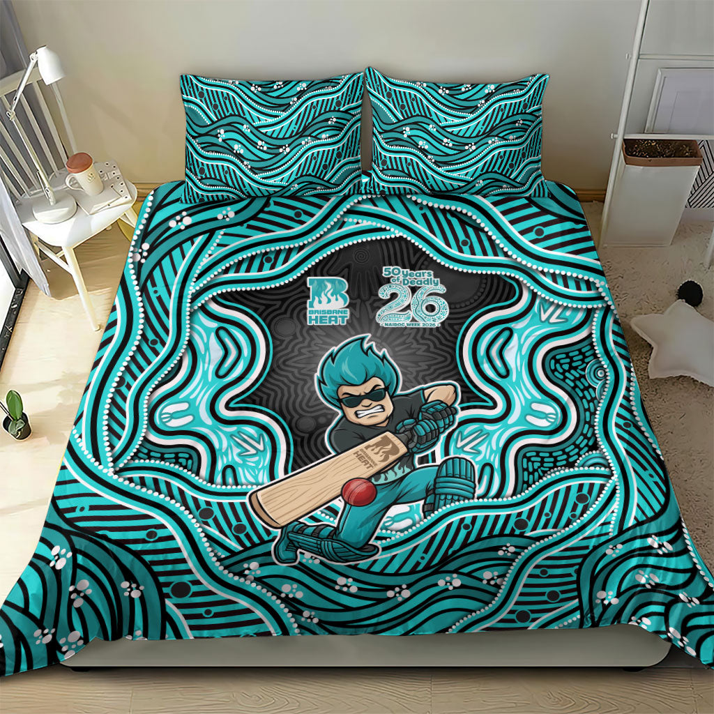 Brisbane Heat NAIDOC Week 2026 Bedding Set Aboriginal Indigenous - 50 Years of Deadly