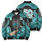 Brisbane Heat NAIDOC Week 2026 Bomber Puffer Jacket Aboriginal Indigenous - 50 Years of Deadly