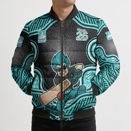 Brisbane Heat NAIDOC Week 2026 Bomber Puffer Jacket Aboriginal Indigenous - 50 Years of Deadly