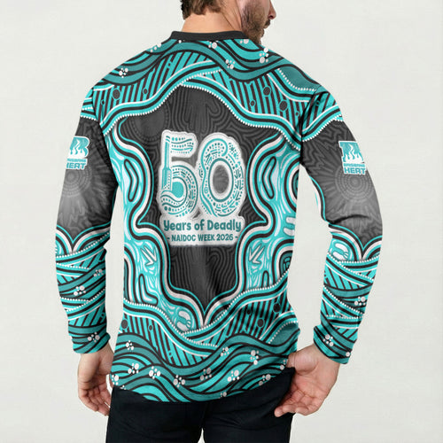 Brisbane Heat NAIDOC Week 2026 Button Sweatshirt Aboriginal Indigenous - 50 Years of Deadly
