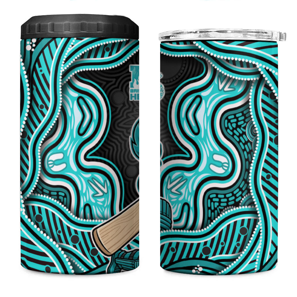 Brisbane Heat NAIDOC Week 2026 4 in 1 Can Cooler Tumbler Aboriginal Indigenous - 50 Years of Deadly