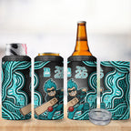 Brisbane Heat NAIDOC Week 2026 4 in 1 Can Cooler Tumbler Aboriginal Indigenous - 50 Years of Deadly