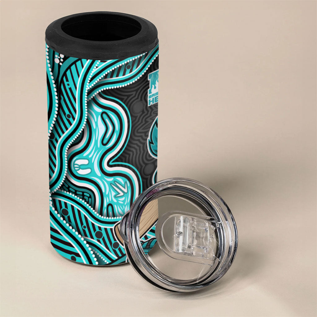Brisbane Heat NAIDOC Week 2026 4 in 1 Can Cooler Tumbler Aboriginal Indigenous - 50 Years of Deadly