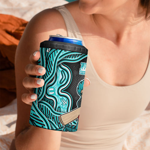 Brisbane Heat NAIDOC Week 2026 4 in 1 Can Cooler Tumbler Aboriginal Indigenous - 50 Years of Deadly