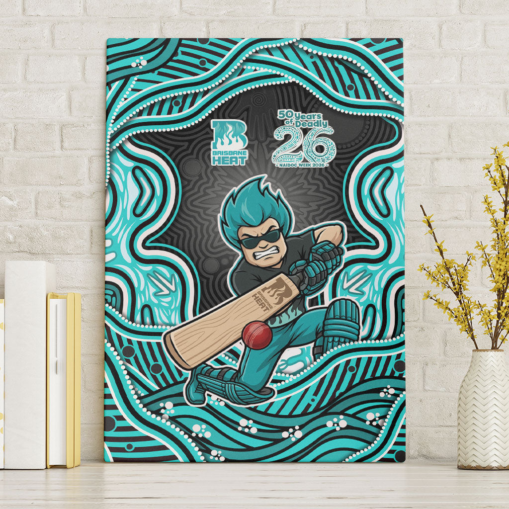 Brisbane Heat NAIDOC Week 2026 Canvas Wall Art Aboriginal Indigenous - 50 Years of Deadly