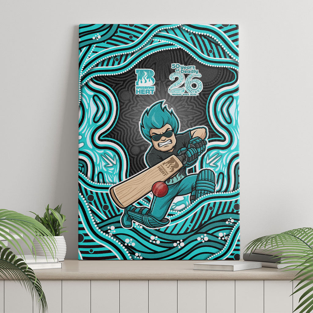 Brisbane Heat NAIDOC Week 2026 Canvas Wall Art Aboriginal Indigenous - 50 Years of Deadly