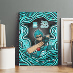 Brisbane Heat NAIDOC Week 2026 Canvas Wall Art Aboriginal Indigenous - 50 Years of Deadly