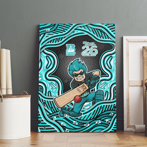 Brisbane Heat NAIDOC Week 2026 Canvas Wall Art Aboriginal Indigenous - 50 Years of Deadly
