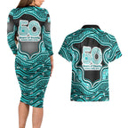 Brisbane Heat NAIDOC Week 2026 Couples Matching Long Sleeve Bodycon Dress and Hawaiian Shirt Aboriginal Indigenous - 50 Years of Deadly