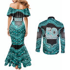 Brisbane Heat NAIDOC Week 2026 Couples Matching Mermaid Dress and Long Sleeve Button Shirt Aboriginal Indigenous - 50 Years of Deadly