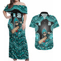 Brisbane Heat NAIDOC Week 2026 Couples Matching Off Shoulder Maxi Dress and Hawaiian Shirt Aboriginal Indigenous - 50 Years of Deadly