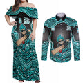 Brisbane Heat NAIDOC Week 2026 Couples Matching Off Shoulder Maxi Dress and Long Sleeve Button Shirt Aboriginal Indigenous - 50 Years of Deadly
