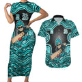 Brisbane Heat NAIDOC Week 2026 Couples Matching Short Sleeve Bodycon Dress and Hawaiian Shirt Aboriginal Indigenous - 50 Years of Deadly